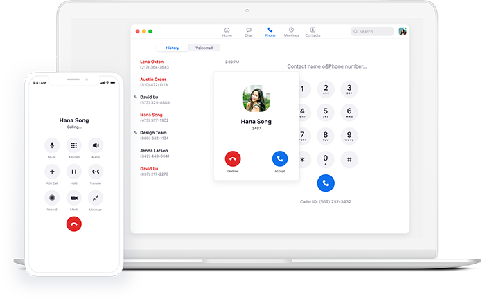 Getting Started with Zoom Phone zoom-desktop-mobile-example